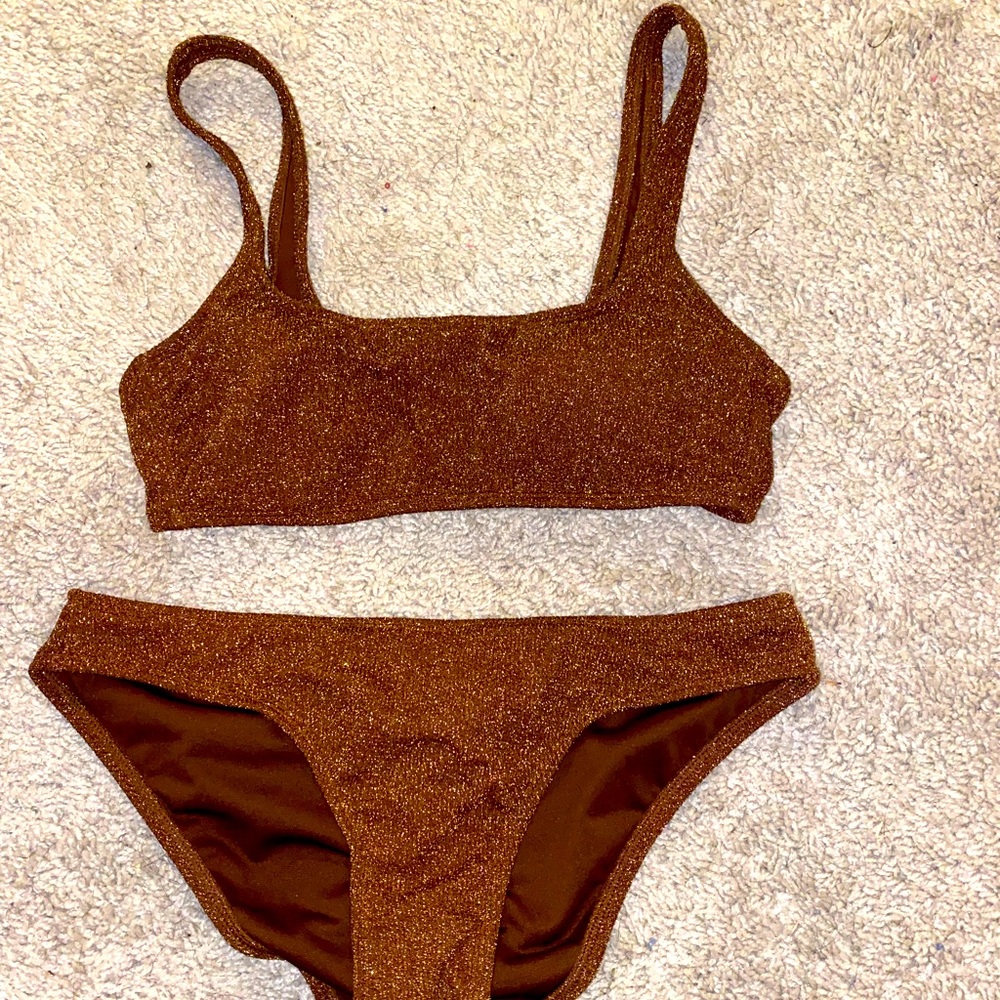 sparkly target bikini